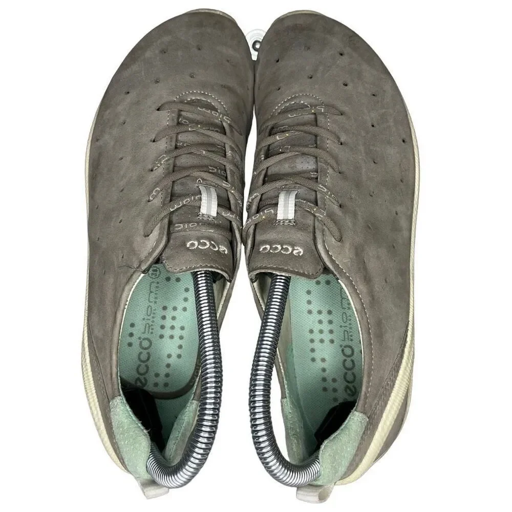 ECCO Shoes Biom Lite Tarmac Women’s Golf Sneakers Brown Green Suede Size 8